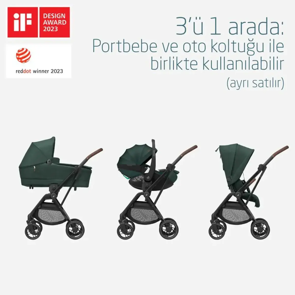 Maxi-Cosi Leona2 Bebek Arabası Twillic Green