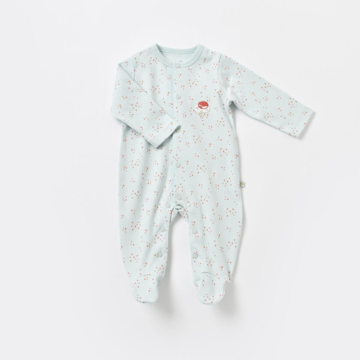 Bibaby Organik Tulum Takımı Tüllü Pretty Ears Bunny Mint - Ekru
