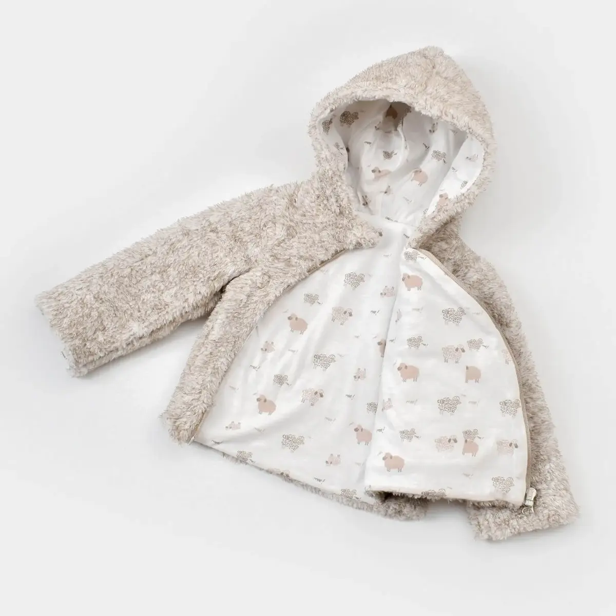 Bibaby Organik Hırka Curly Sheep Bej