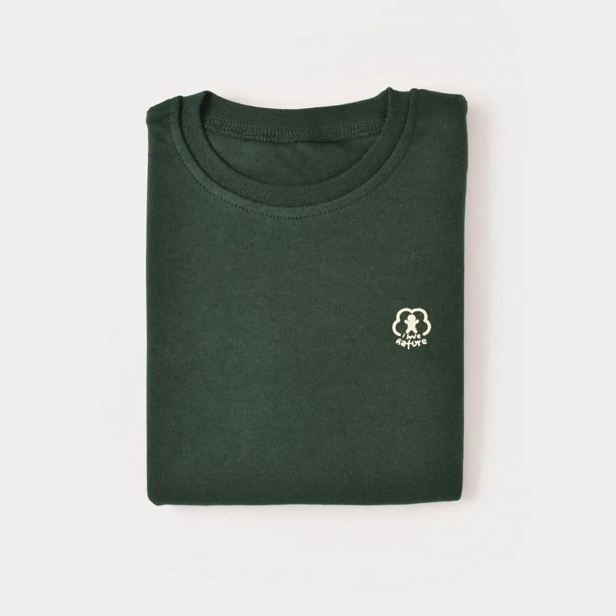 Bibaby Organik Sweatshirt Little Basic Yeşil