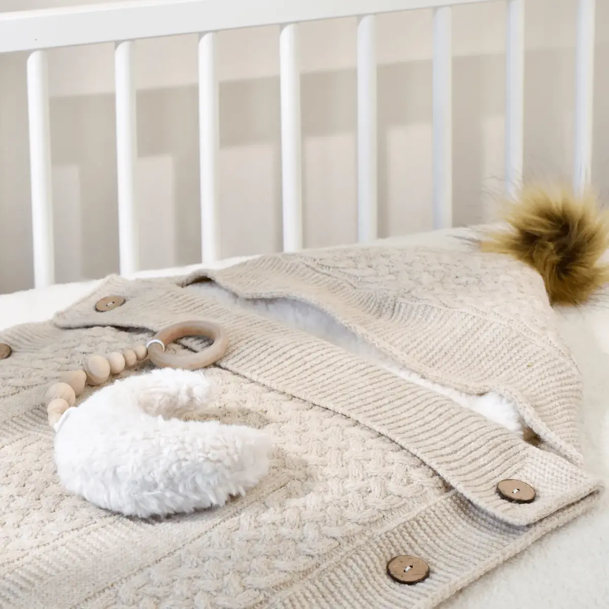 Bibaby Kundak Triko Elegance Bej