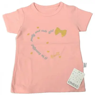 Bibaby T-Shirt Bimboo Cute Girl Açık Turuncu