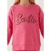 Barbie Sweatshirt Açık Fuşya