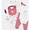 Bibaby Organik Zıbın Takımı Battaniyeli Tüllü Little Love Rose Dry