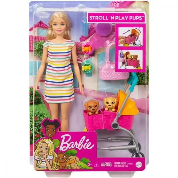 Barbie ve Köpekleri Geziyor Oyun Seti