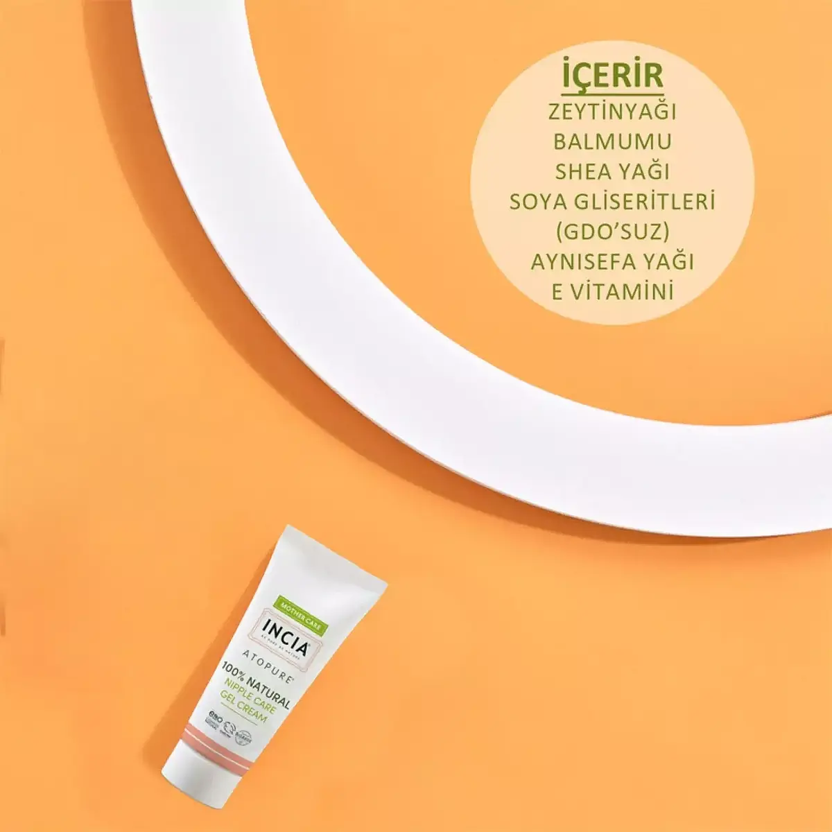 Incia Doğal Göğüs Ucu Bakım Jel Kremi 30ml
