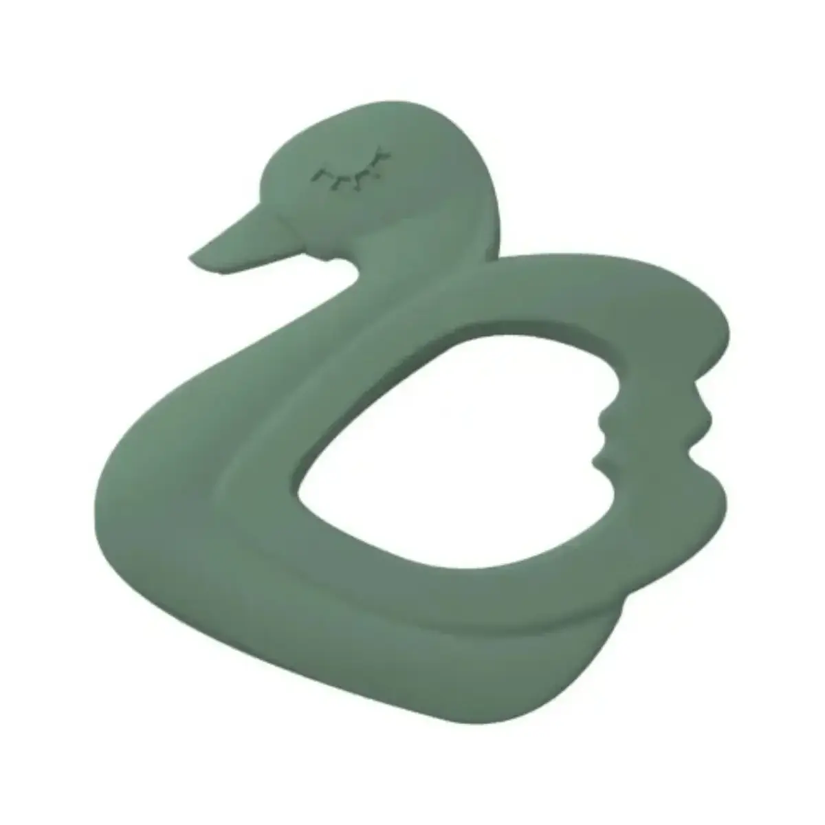 BM Care Çatal Kaşık Zürafa, Kuğu Diş Kaşıyıcı Yeşil 2li Set