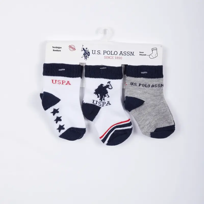 U.S Polo Çorap Soket Beyaz