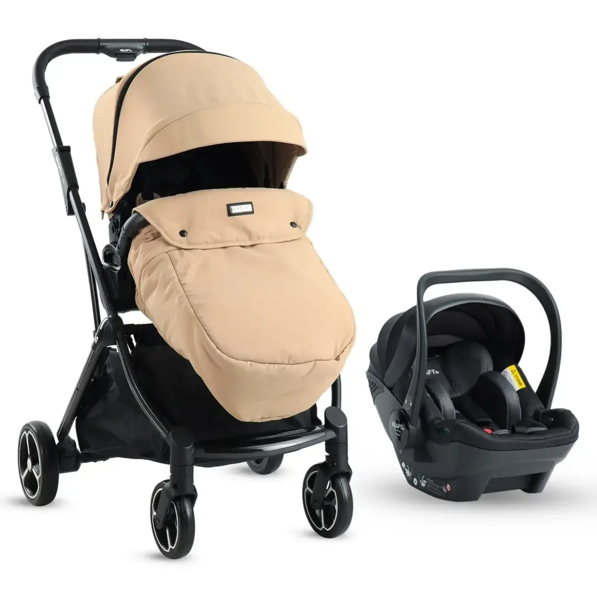 Kraft Viva I-Size Travel Sistem Bebek Arabası Beige 1*1