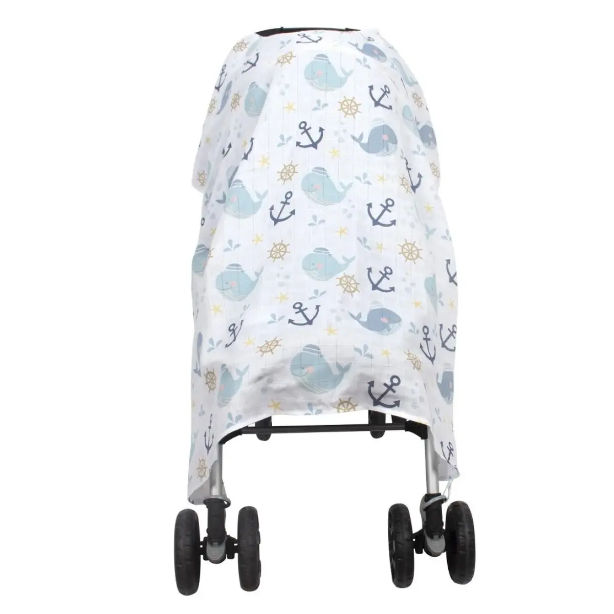Sevi Bebe Müslin Bebek Arabası Örtüsü Balık Sevi Bebe Müslin Bebek Arabası Örtüsü Balık