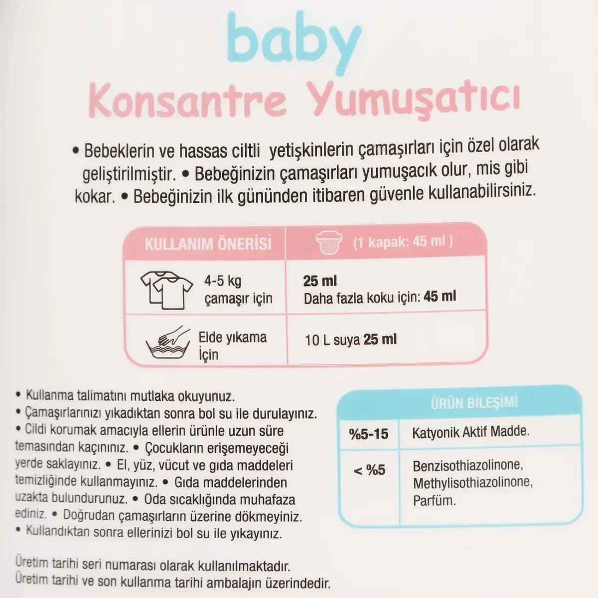 Life by Fakir Baby %100 Bitkisel Konsantre Yumuşatıcı 1500 ml 