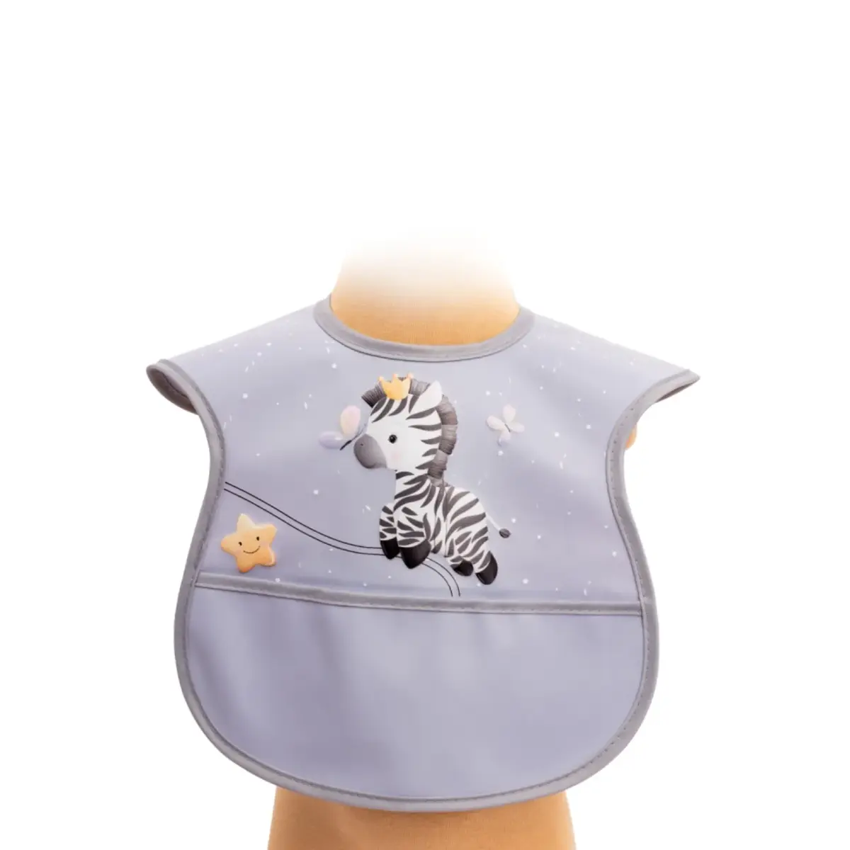 Sevi Bebe Cırtlı Muşamba Önlük Zebra
