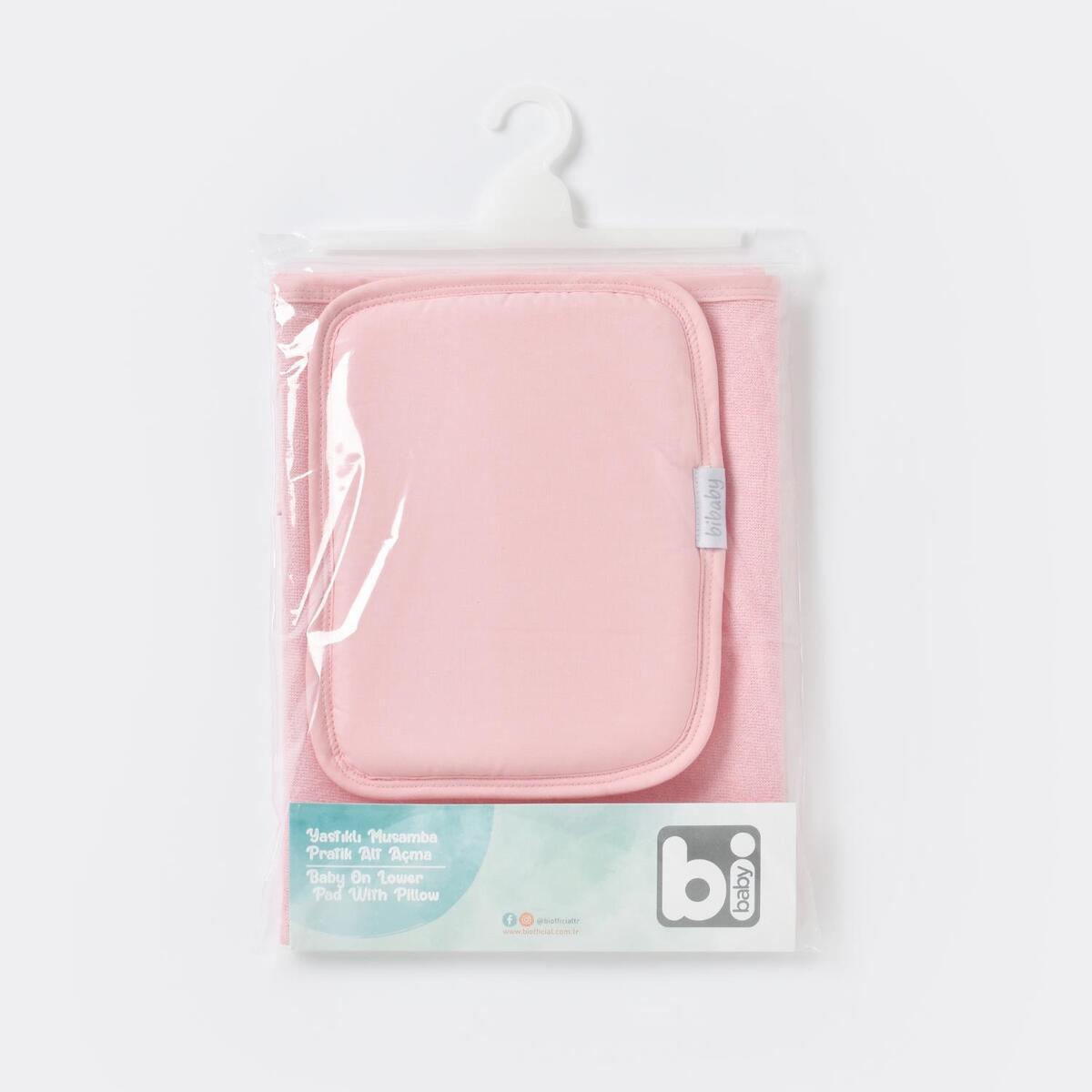 Bibaby Organik Yastıklı Muşamba Pratik Alt Açma Pembe