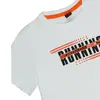 Hvc T-Shirt Run Baskılı Beyaz - Turuncu