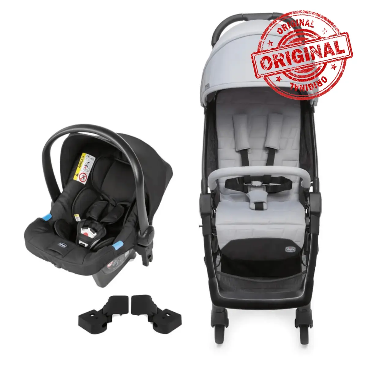 Chicco We Travel Sistem Bebek Arabası Cool Grey