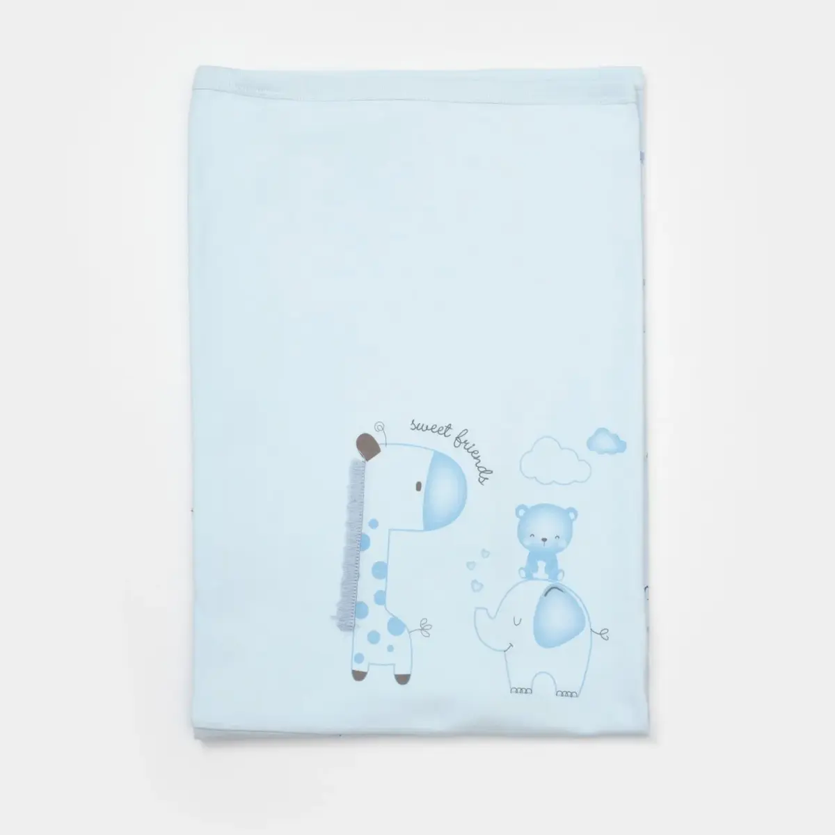 Bibaby Organik Battaniye Sweet Friends Mavi Bibaby Organik Battaniye Sweet Friends Mavi