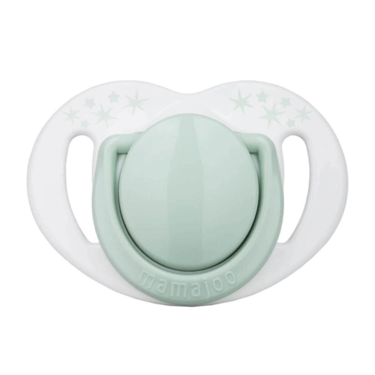 Mamajoo Silikon Emzik 2li & Sterilizasyon Saklama Kutusu 12+ Ay Powder Green