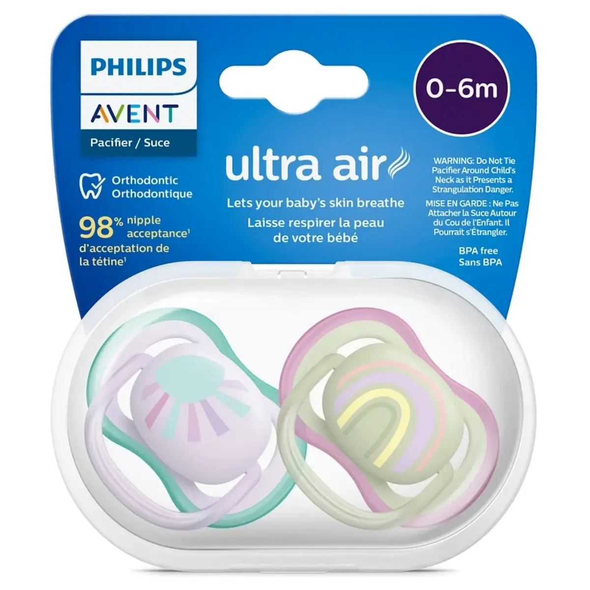 Philips Avent SCF085/59 Ultra Air Emzik 2li Kız 0-6 Ay 