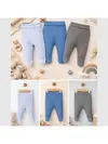 Angeltouch Pantolon Patikli Raporlu Mavi-Gri-Indigo 0-3 Ay