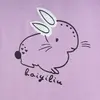 Winimo T-Shirt Tavşan Baskılı Lila