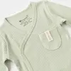 Bibaby Organik Body Kruvaze Eldivenli Soft Modal Yeşil