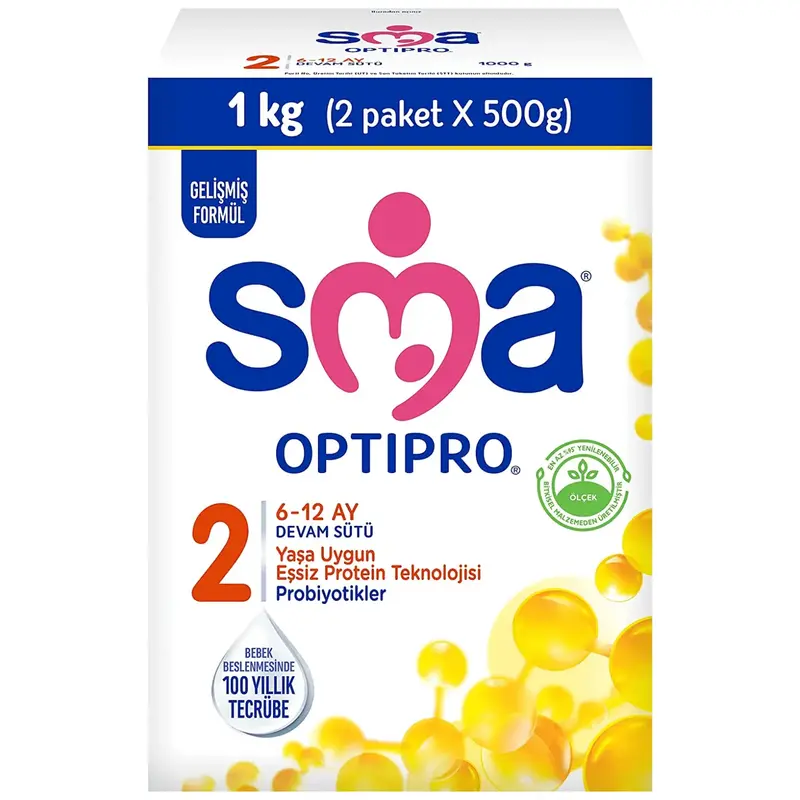 Sma OptiPro Probiyotik 2 Devam Sütü 2x500 gr 6-12 Ay