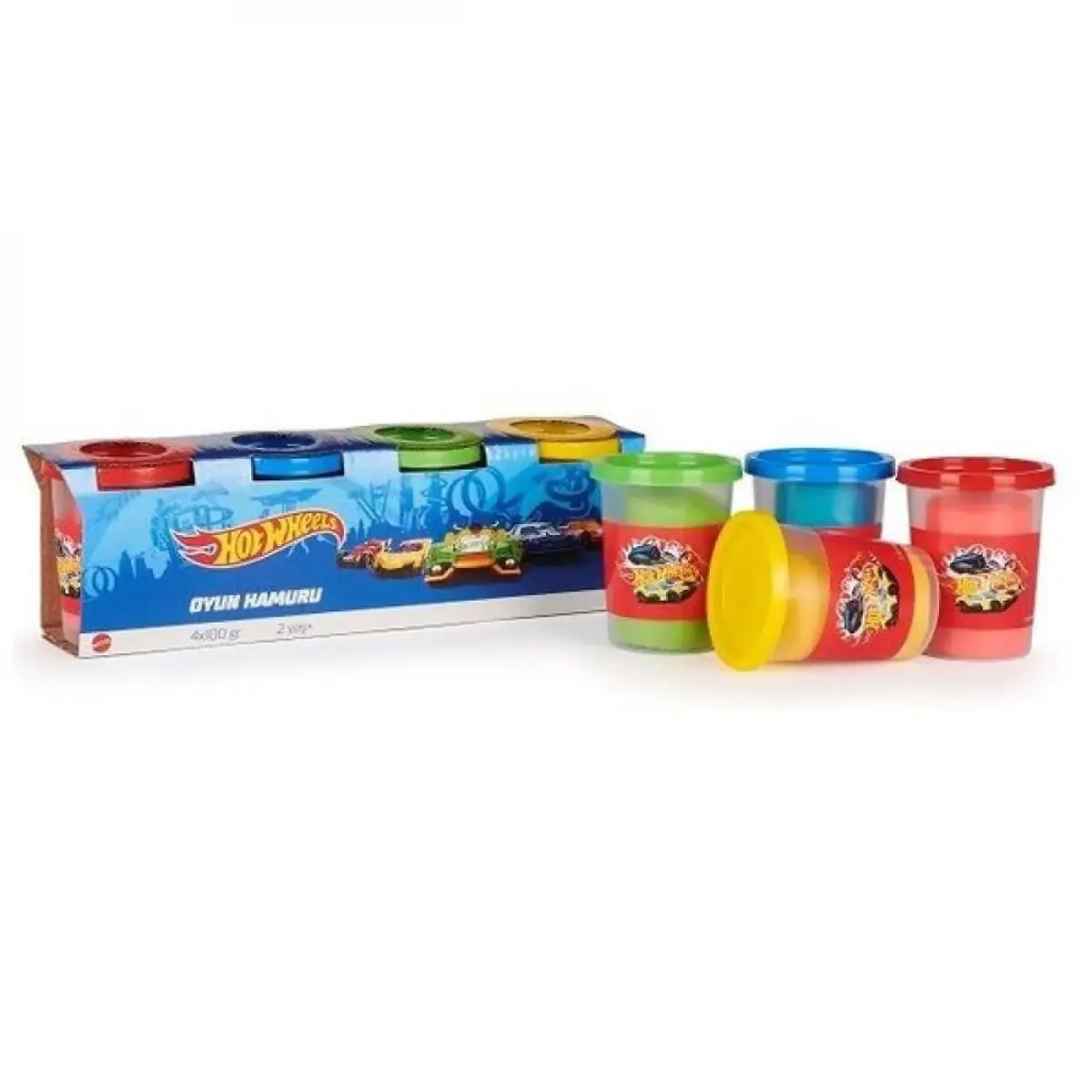Hot Wheels Oyun Hamuru 4'lü 400gr