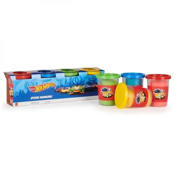 Hot Wheels Oyun Hamuru 4'lü 400gr