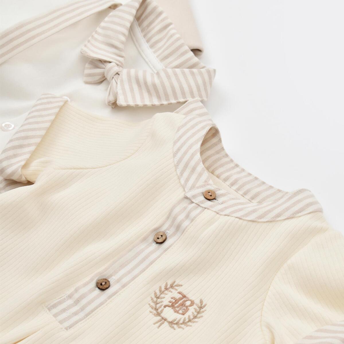Bibaby Salopet Şortlu Royal Kasketli Bej