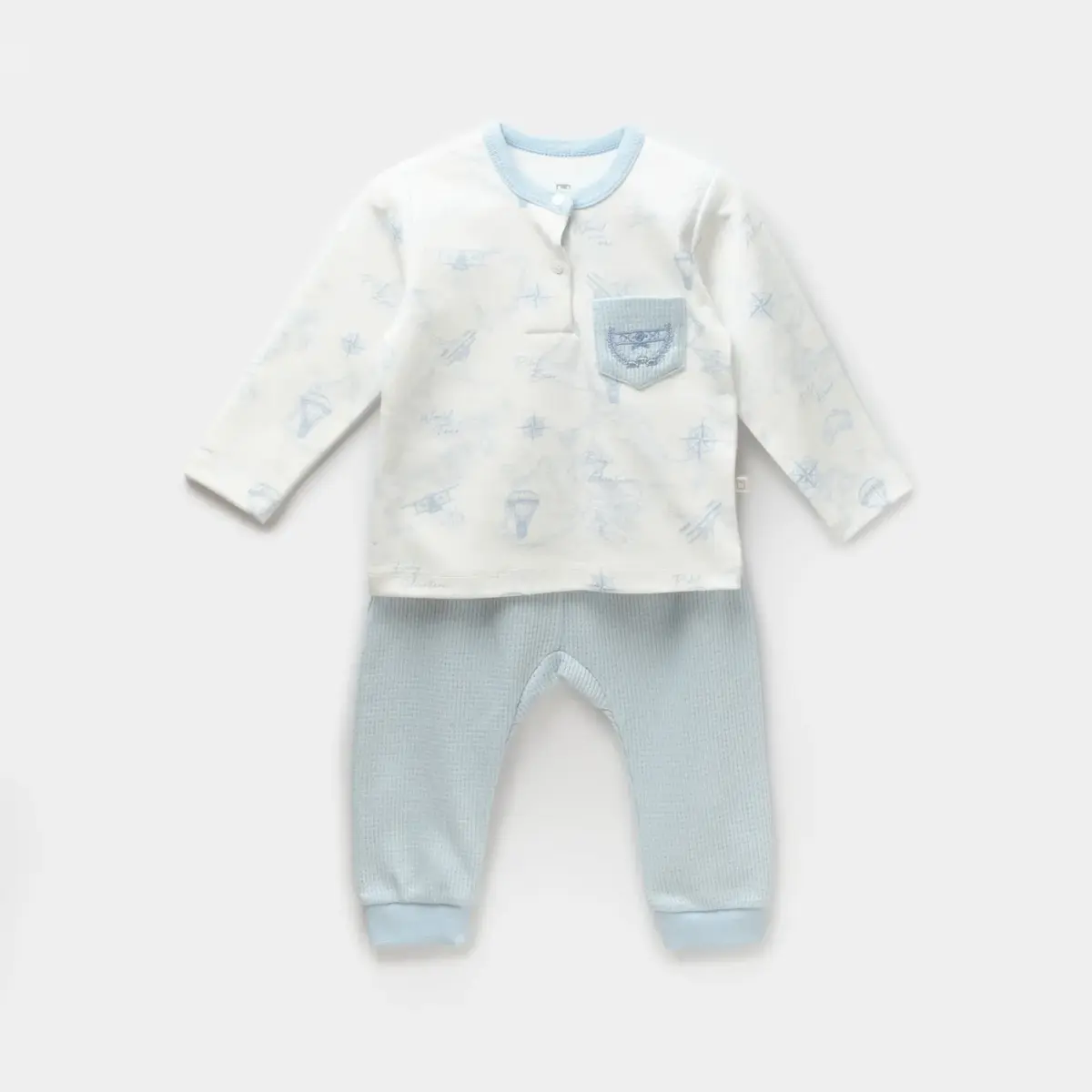 Bibaby 2li Takım Travel Adventure Mavi