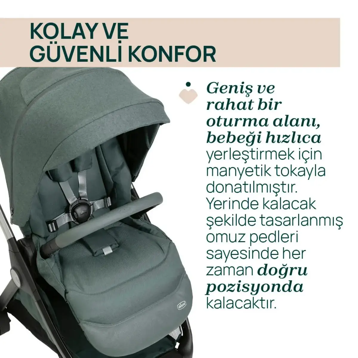 Chicco Bellagio Bebek Arabası Fir Tree