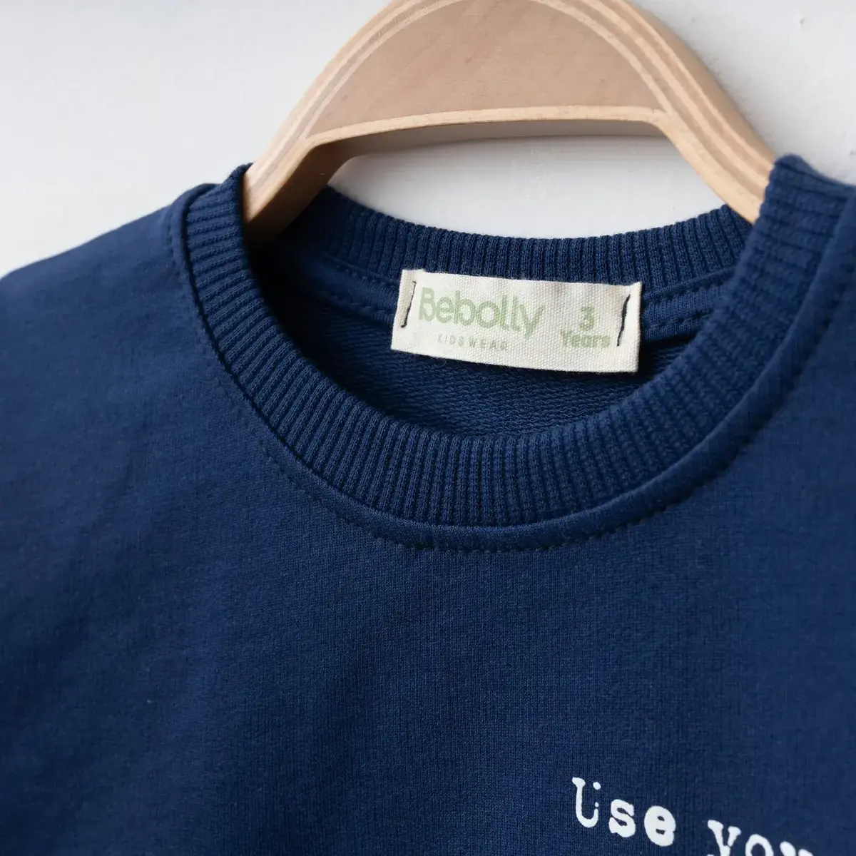 Bebolly Sweatshirt Smile Baskılı Lacivert