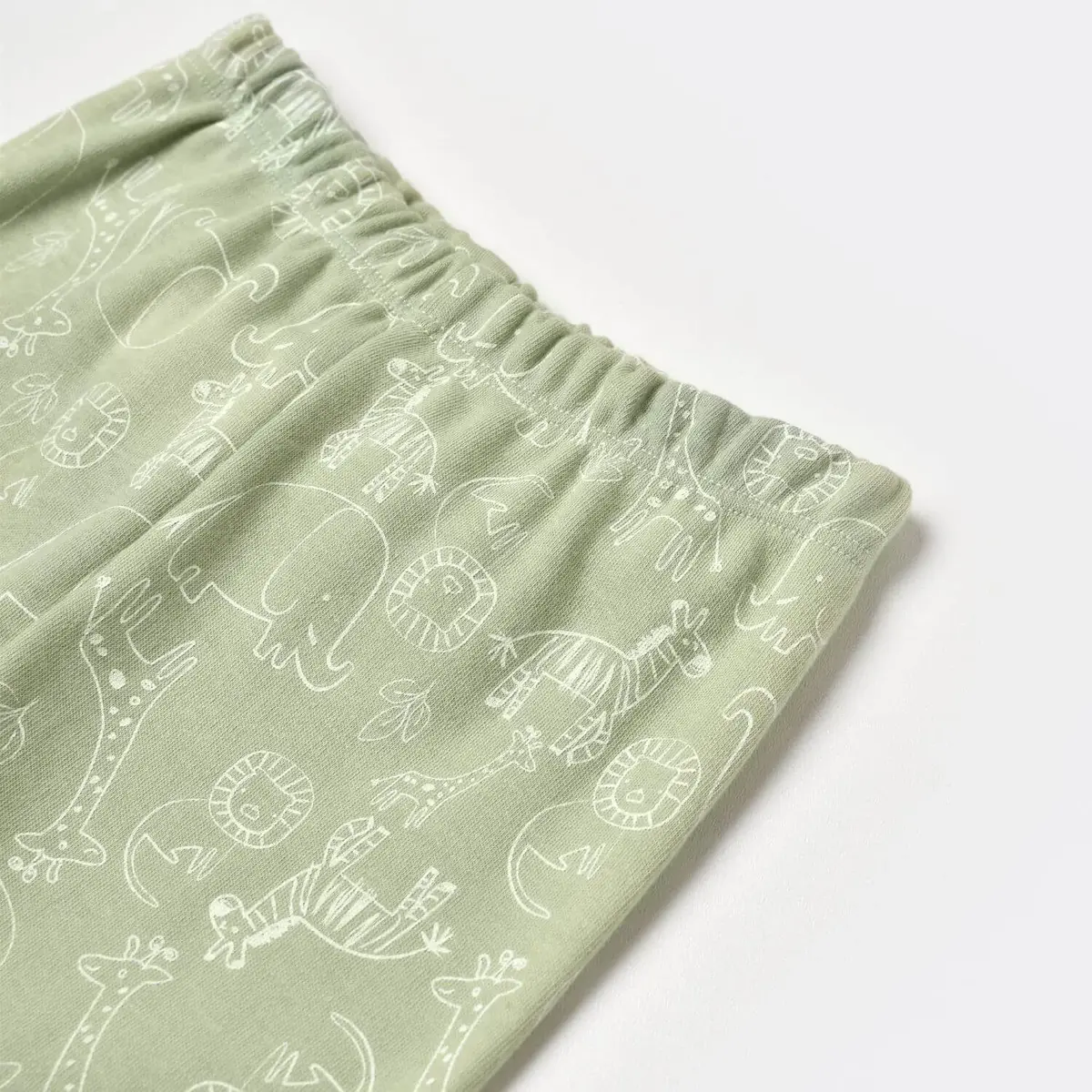 Bibaby Pijama Takımı Zoo Is Good Lime Cream