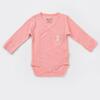 Bibaby Organik Body Kruvaze Eldivenli Soft Modal Pembe