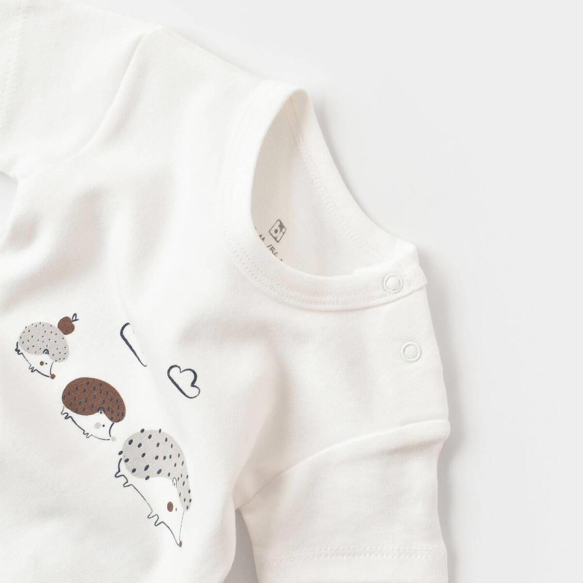 Bibaby Body Kısa Kol Summer Special Ekru