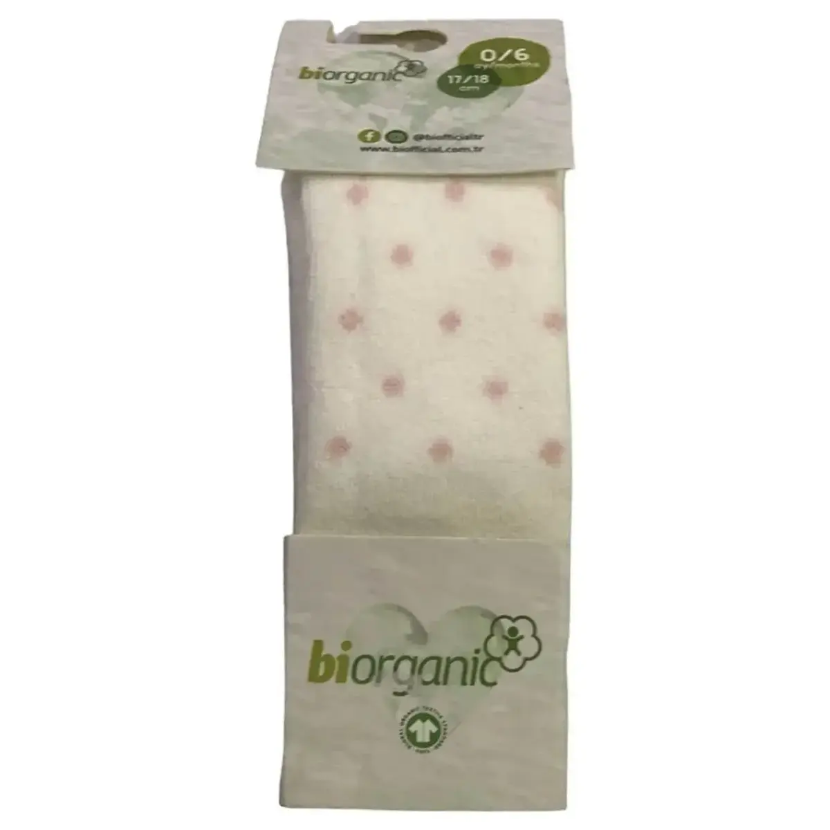 Bibaby Organik Çorap Külotlu Havlu Cute Face Ekru