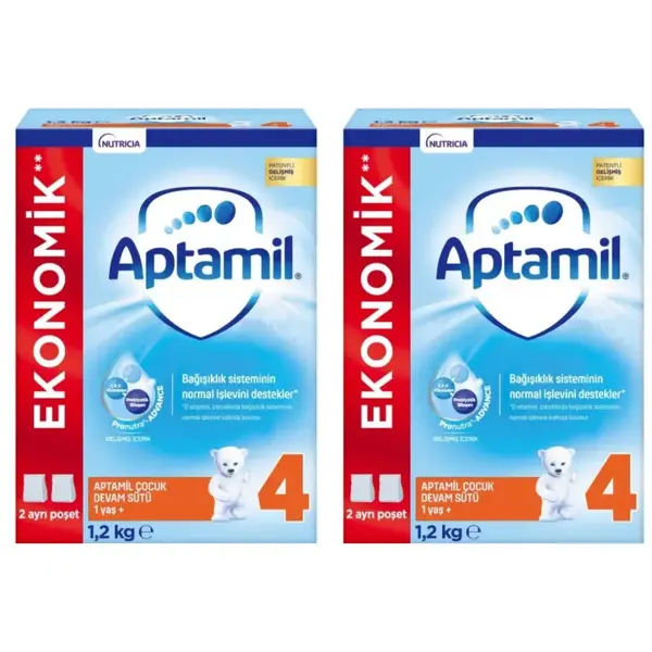 Aptamil 4 Devam Sütü 1200 Gr x2