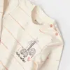 Bibaby Organik Pijama Takımı Hello Safari Ekru - Kiremit