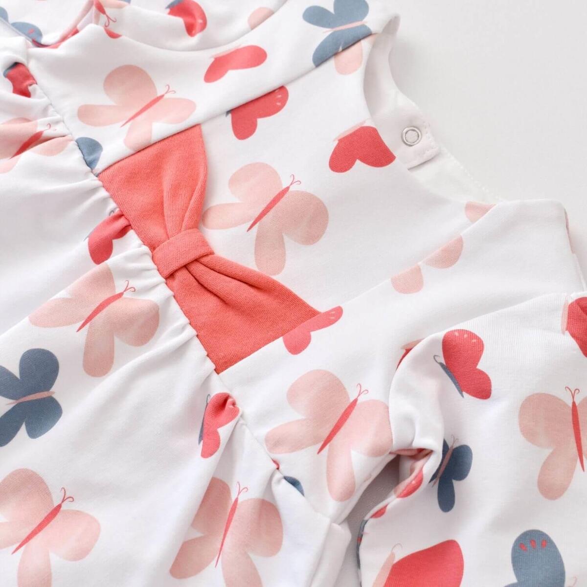 Bibaby Organik Elbise Wild Flowers Coral
