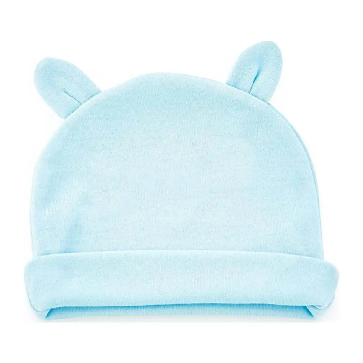 Babyjem Yenidoğan Bebe Şapka Kulaklı Mavi