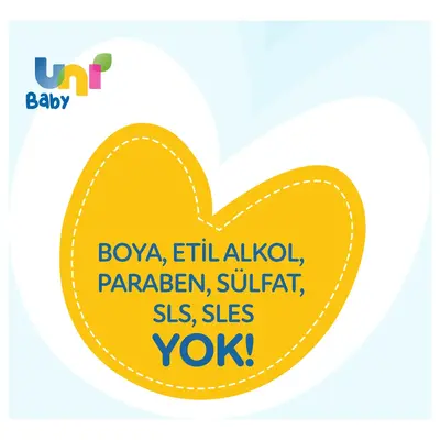 Uni Baby Papatya Özlü Bebek Şampuanı 700 ml (Yeni) x3