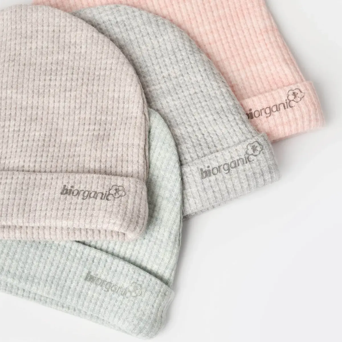 Bibaby Organik Zıbın Takımı 3lü Nature In Waffle Kahve Melanj