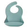 OiOi Silikon Mama Önlüğü 6+ Ay Aqua Green