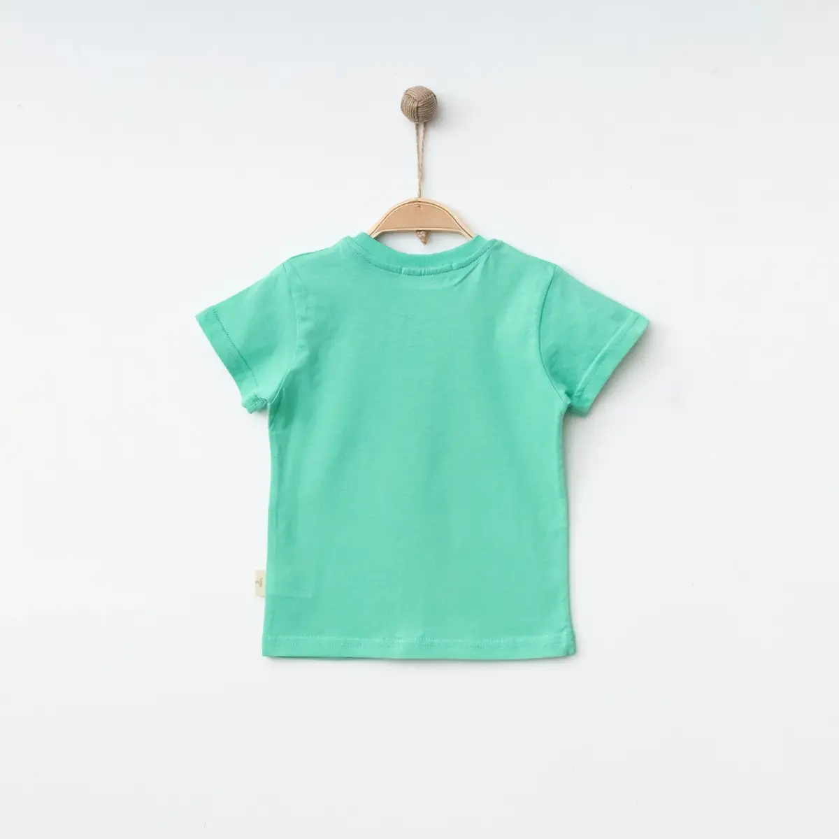Bebolly T-Shirt Gülenyüz Baskılı Mint