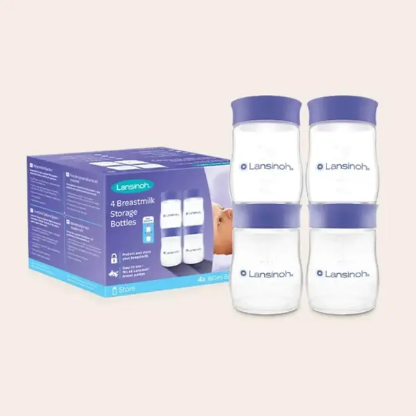 Lansinoh Anne Sütü Saklama Şişesi 4'lü