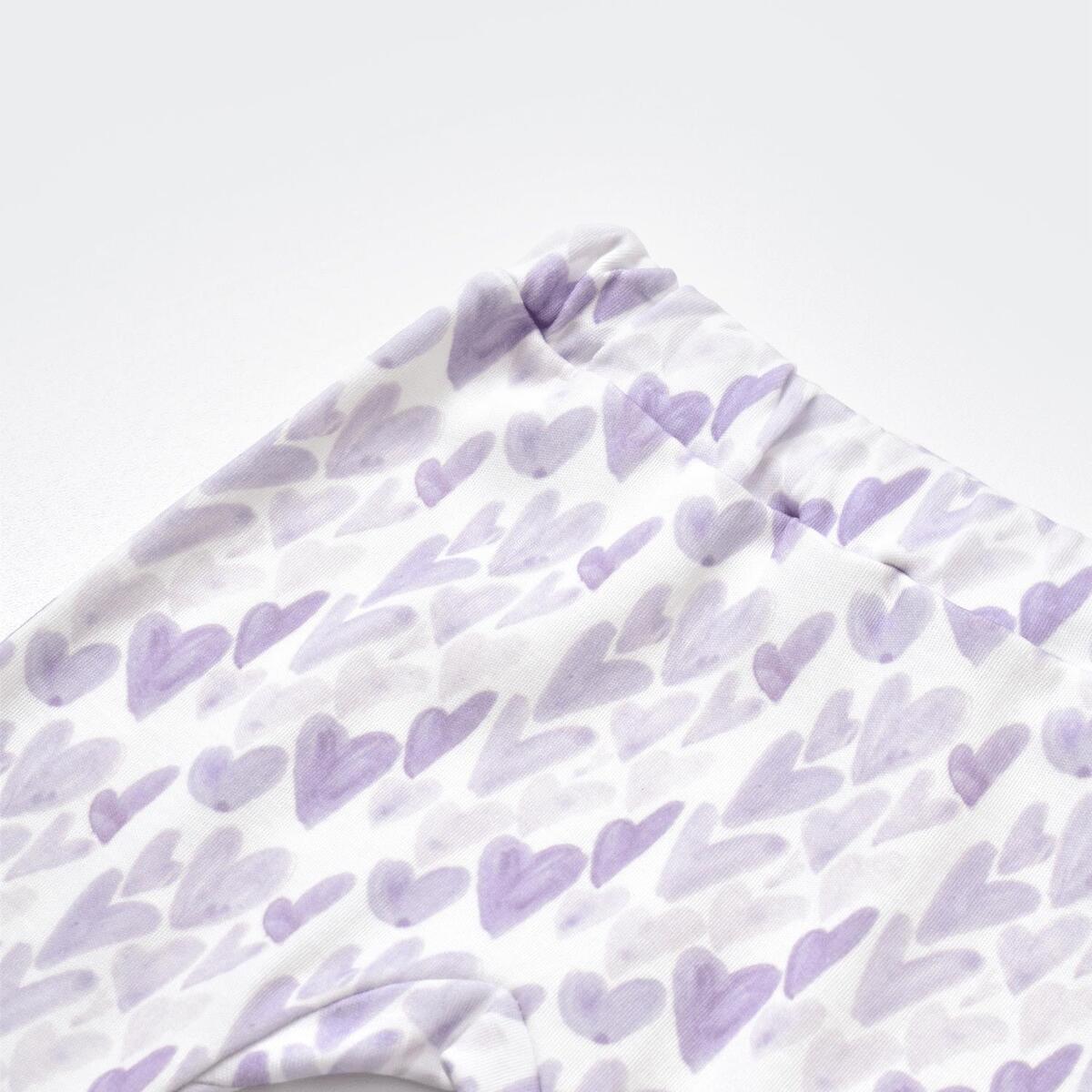 Bibaby Organik Pijama Takımı Love You Baby Yellow Lavander