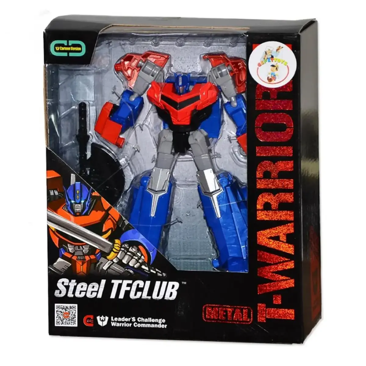 Metal Gövdeli Dönüşen Robot Warrior Commander