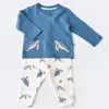 Bibaby Pijama Takımı Organik Caretta In Live İndigo