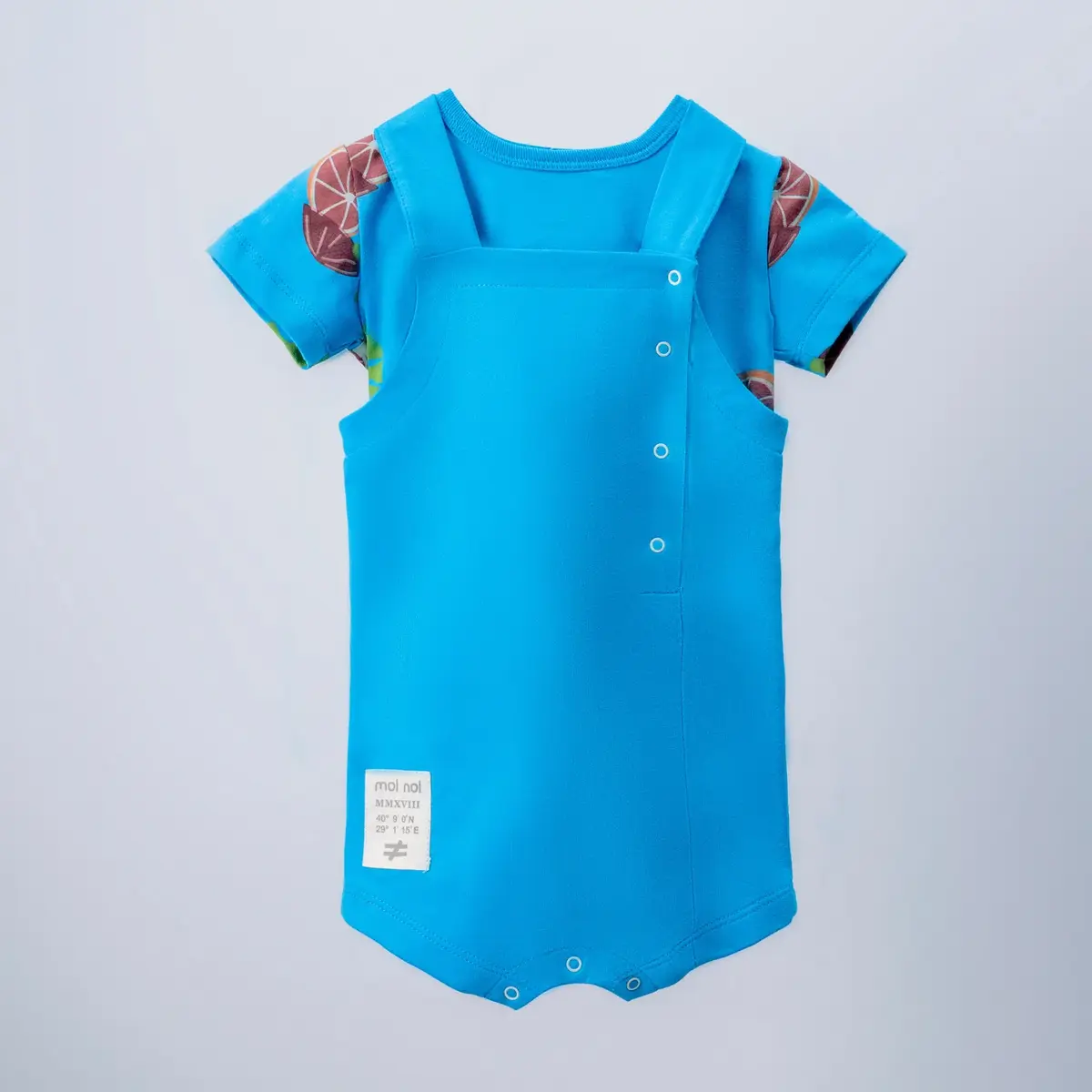 Moi Noi Salopet Çıtçıtlı Mavi Moi Noi Salopet Çıtçıtlı Mavi