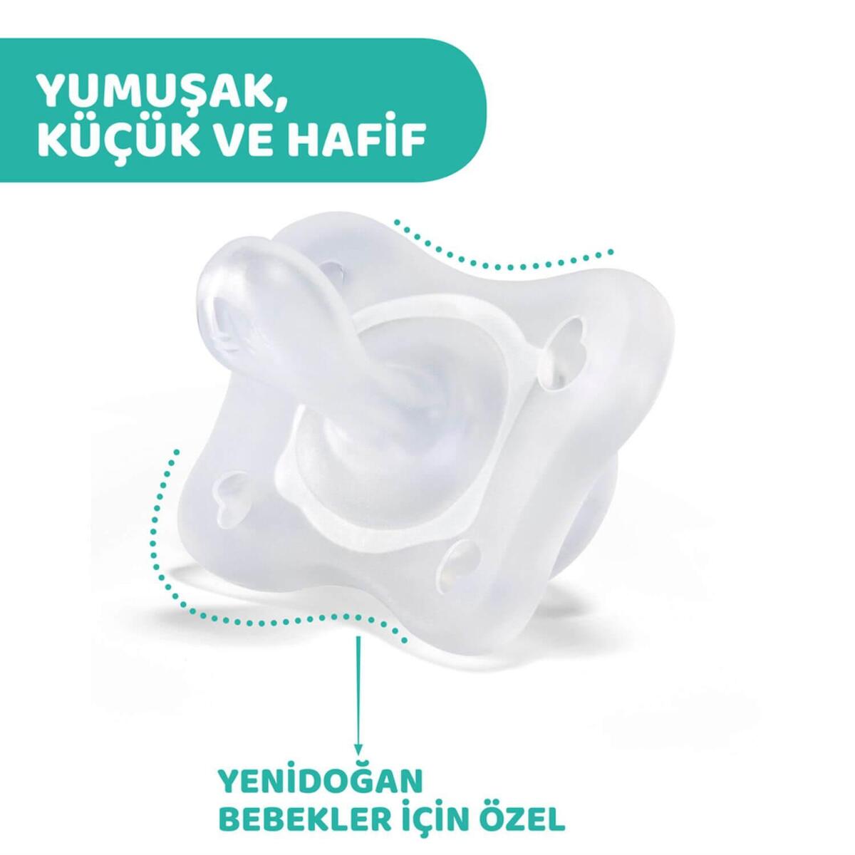 Chicco Physioforma Mini Soft Silikon Emzik 2li 0-2 Ay Erkek